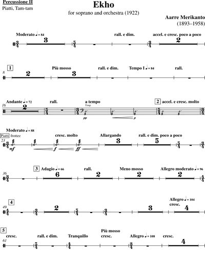 Percussion 2/Cymbals/Tam-Tam