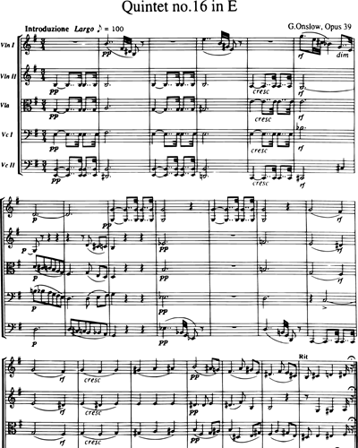 String Quintet in E, Op. 39