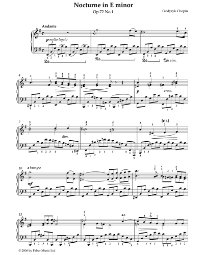 Nocturne in E Minor Op.72 No.1