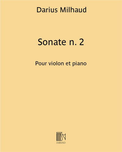 Sonate n. 2 pour violon et piano