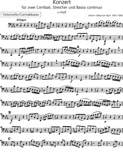 Cembalokonzert c-moll BWV 1060