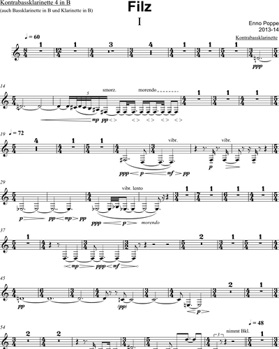 Clarinet 4/Bass Clarinet/Contrabass Clarinet