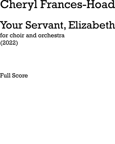 Your Servant, Elizabeth