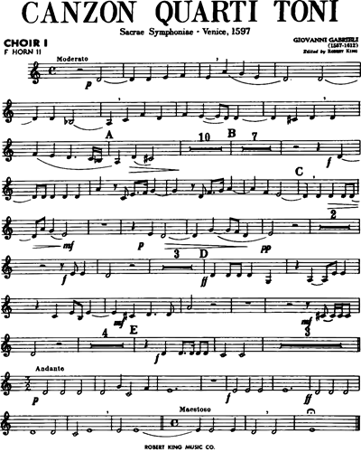 [Choir 1] Horn in F 2