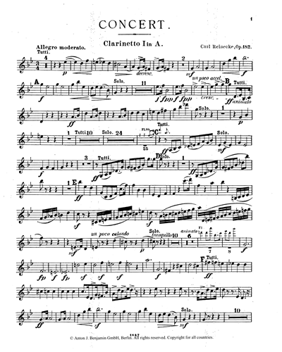 Clarinet 1 in A