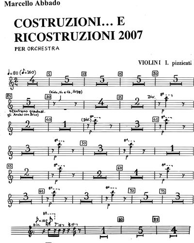 Violin 1 Pizzicato