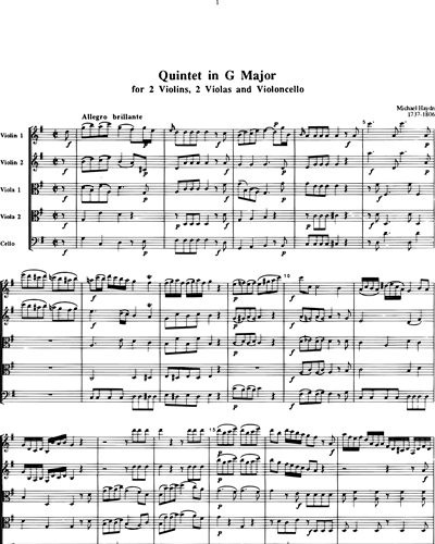 Quintet in G major