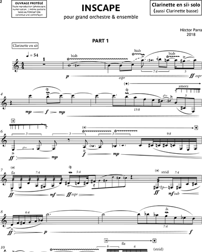 [Ensemble] Clarinet in Bb Solo/Bass Clarinet