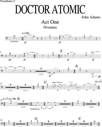 [Act 1] Trombone 2