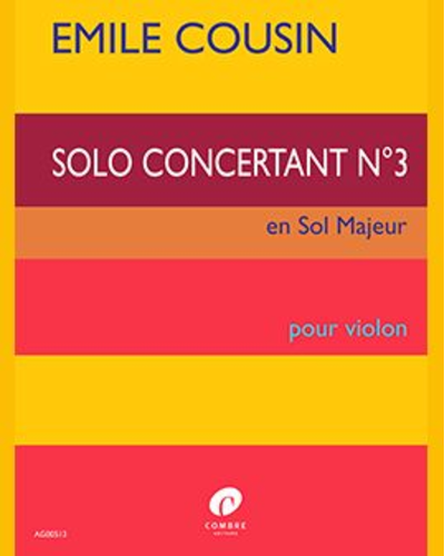 Solo Concertant No. 3 in G major