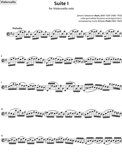 Suite No. 1 in G major, BWV 1007