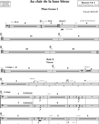 Bassoon 3 & Contrabassoon 1 & Bassoon 4/Contrabassoon 2