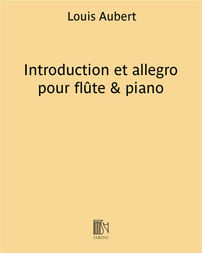Introduction et allegro pour flûte & piano