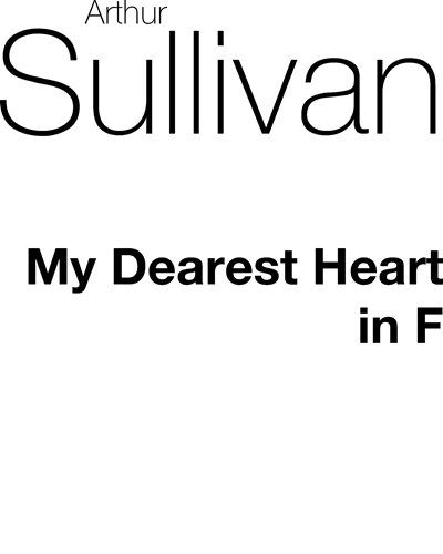 My Dearest Heart (in F)