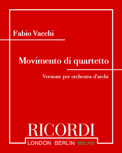 Movimento di quartetto - Versione per orchestra d'archi