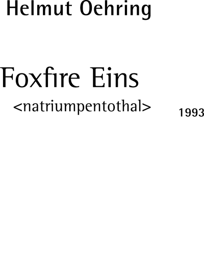 Foxfire Eins
