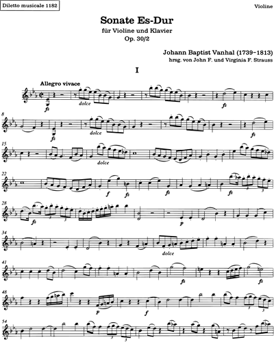 Sonata in Eb major, op. 30/2