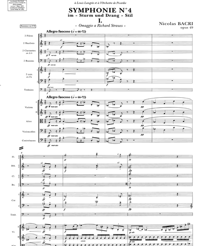 Symphonie n. 4 "Symphonie classique Sturm und Drang" Op. 49