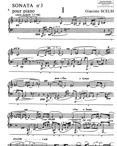 Sonata n. 3 pour piano