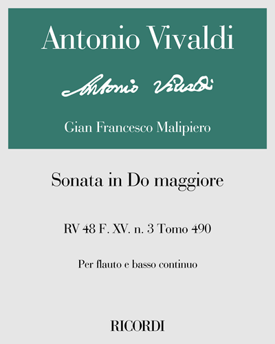 Sonata in Do maggiore RV 48 F. XV. n. 3 Tomo 490