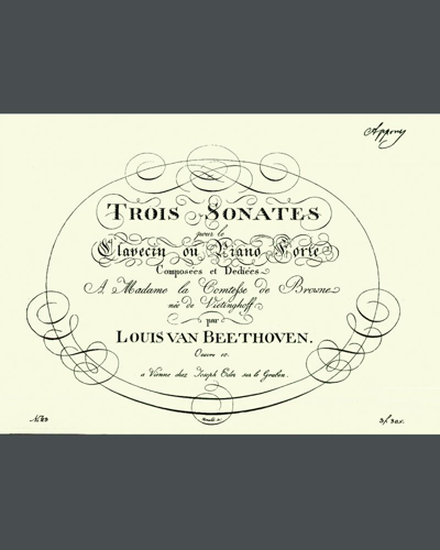 Three Piano Sonatas, op. 10, nos. 1, 2 & 3