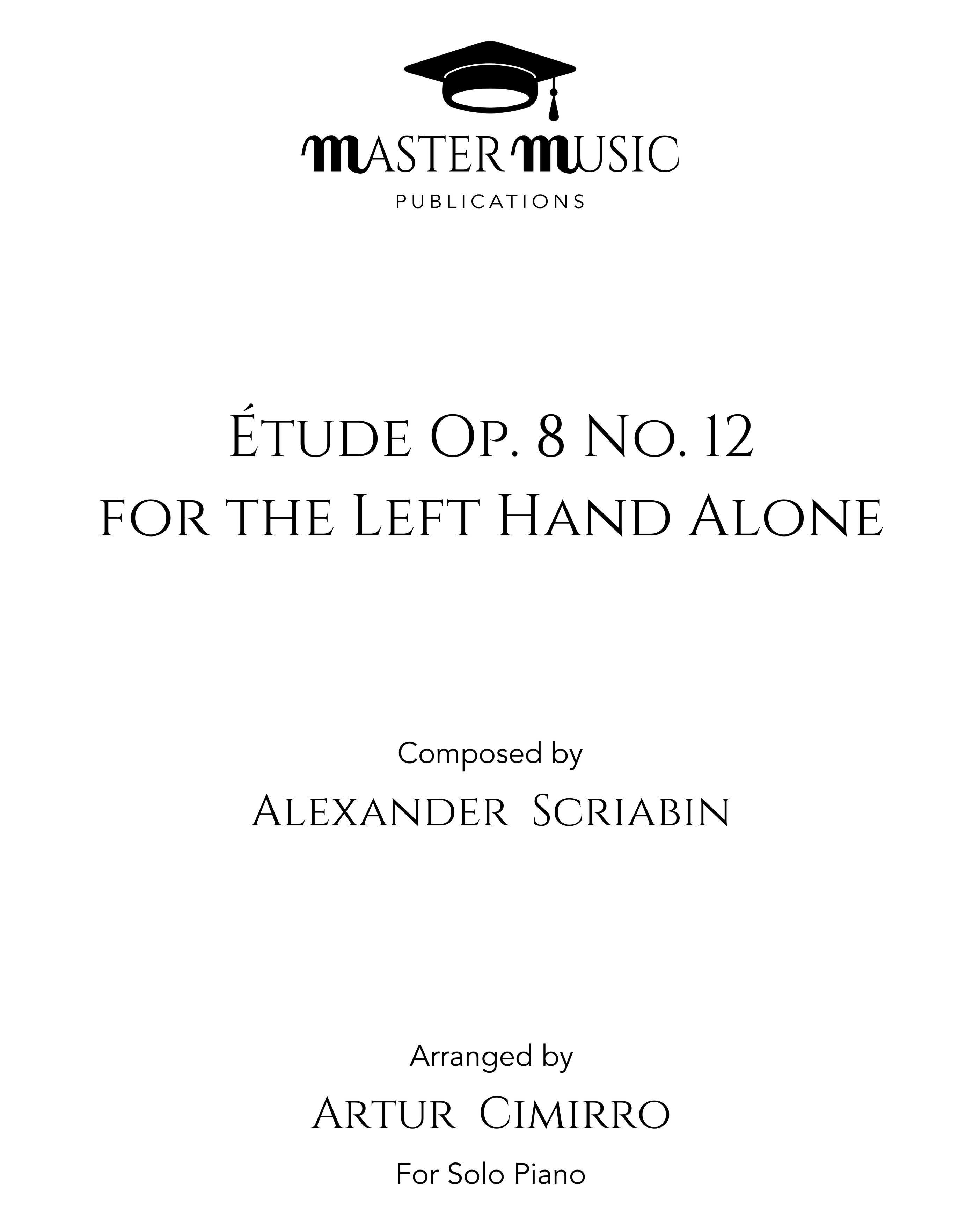 Étude Op. 8 No. 12 D sharp minor