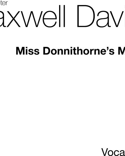 Miss Donnithorne's Maggot
