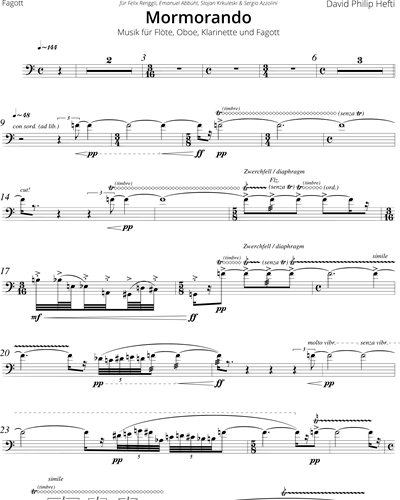 Mormorando Sheet Music by David Philip Hefti | nkoda | Free 7 days trial