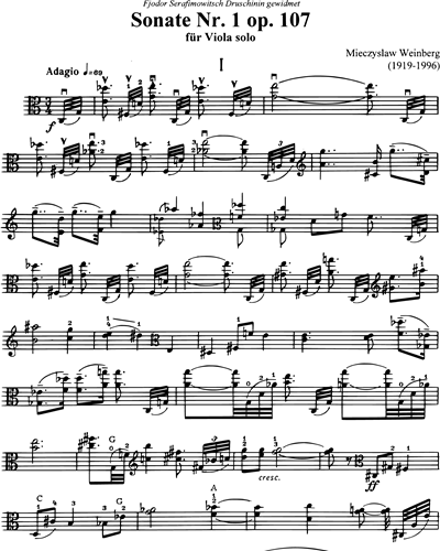 Sonatas for Viola Solo