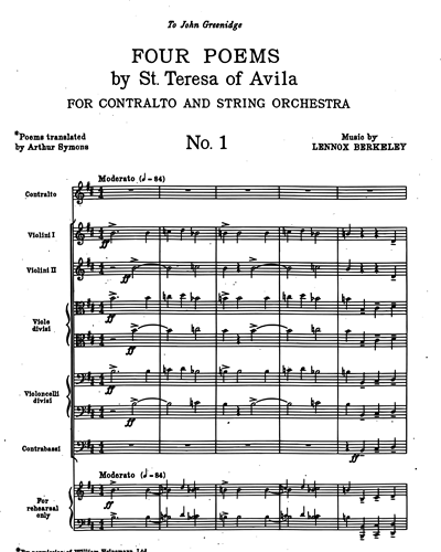 4 Poems by St. Teresa of Avila