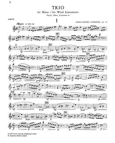 Woodwind Trio, op. 24