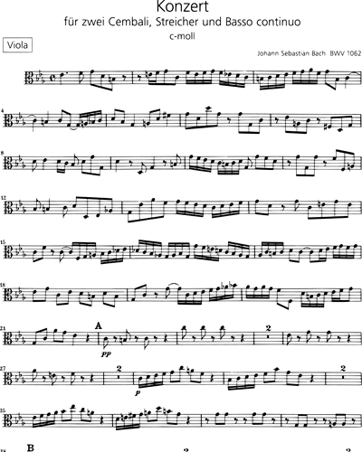 Cembalokonzert c-moll BWV 1062