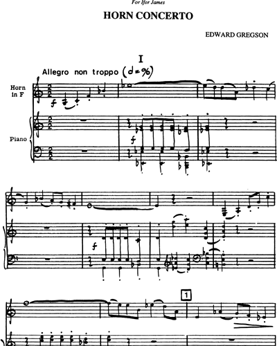 Horn Concerto [Version for Horn in E Flat]