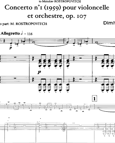 Concerto No. 1, Op. 107