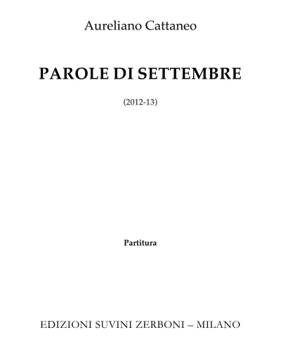 Parole di settemnre