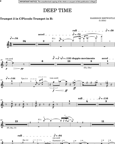 Trumpet 2 in C/Piccolo Trumpet in Bb