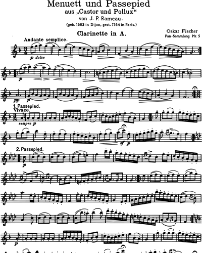 Clarinet in A (Alternative)
