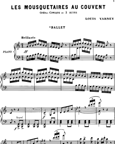 Piano Score Ballet