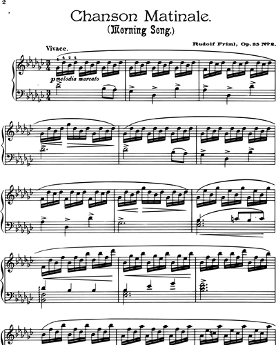 Chanson matinale Op. 35 n. 2 (Suite Mignonne)