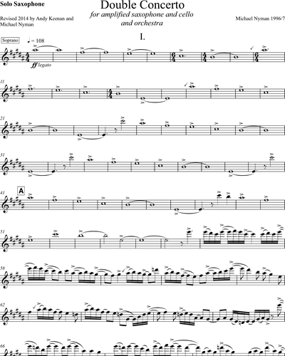 [Solo] Soprano Saxophone Amplified/Alto Saxophone Amplified