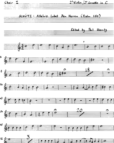 [Choir 1] Violin 2/Cornett 2