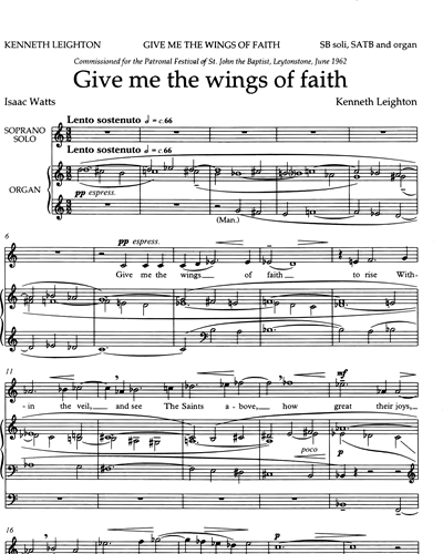 Give Me The Wings Of Faith