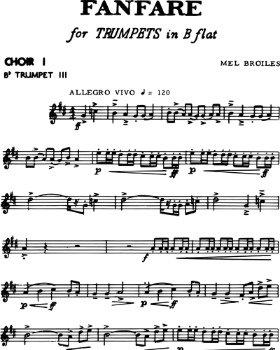 [Choir 1] Trumpet in Bb 3