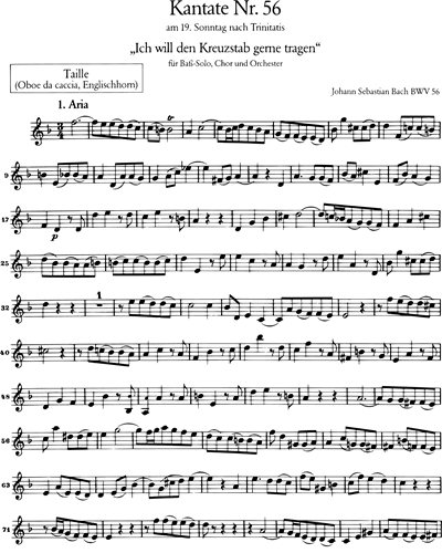 Taille/Oboe da caccia (Alternative)/English Horn (Alternative)