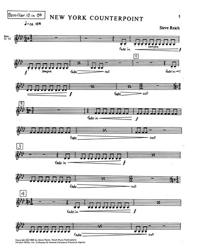 Bass Clarinet 10 in Bb