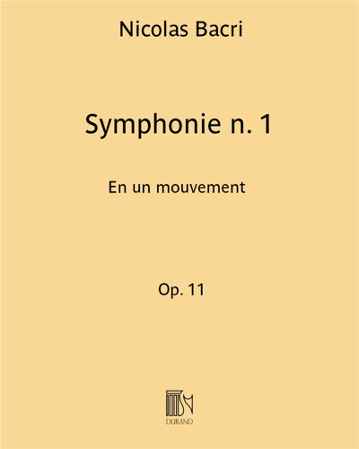Symphonie n. 1 Op. 11