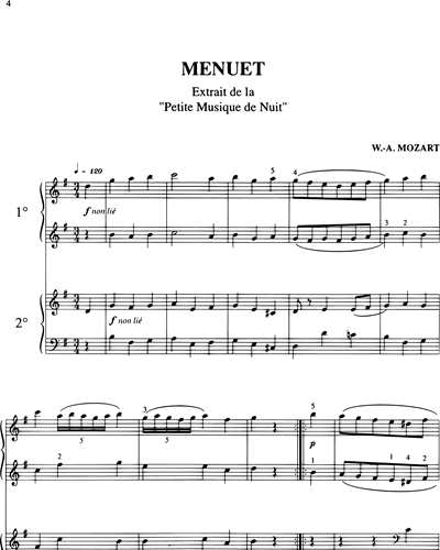 Menuet (from 'Eine kleine Nachtmusik')