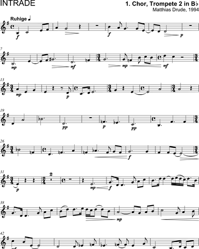 [Choir 1] Trumpet in Bb 2/Trumpet in C 2 (Alternative)