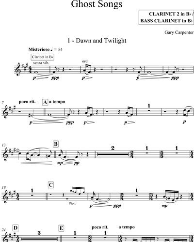 Clarinet in Bb 1/Bass Clarinet