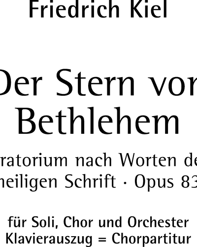 Der Stern von Bethlehem op. 83